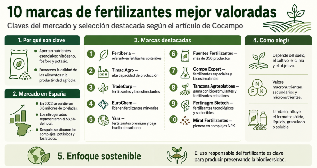 infografía: marcas de fertilizantes