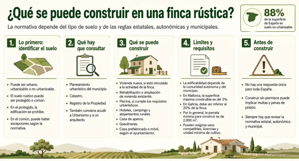 inforgrafía: se puede construir en una finca rústica